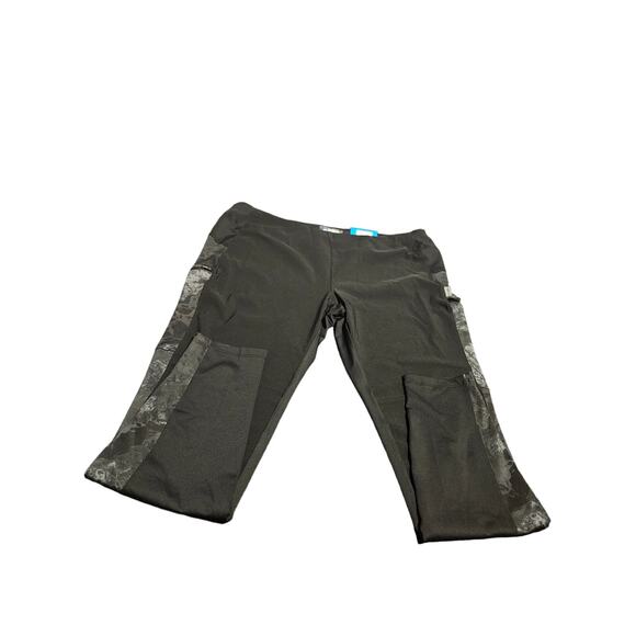 Magellan Outdoor Pro Angular Printed Legging Women's Size XXL Black/Caviar - Picture 3 of 8